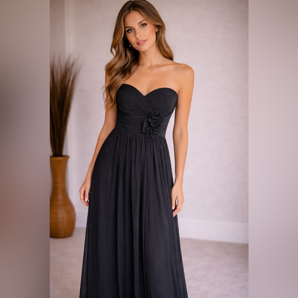 BARI JAY STYLE 103 BRIDESMAID DRESS BLACK NWT
